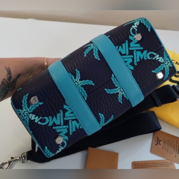 MCM Boston Bag With COA And Dustbag NWT - Picture 8 of 16